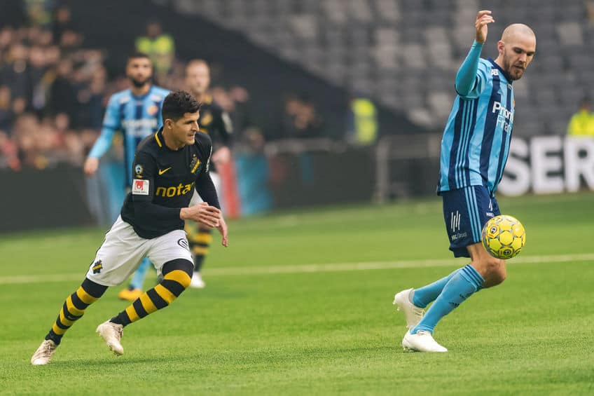 Djurgardens IF (DIF) vs AIK at Tele2 arena in Stockholm
