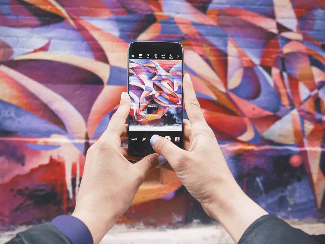 phone, trends, social media, street art, photography
