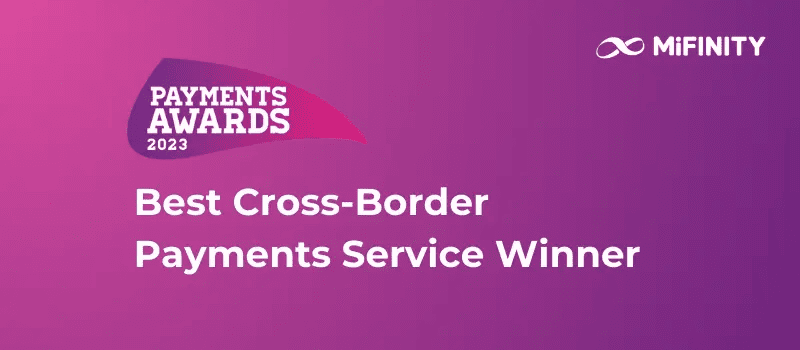 MiFinity Recognised as Delivering the Best Cross-Border Payments Services