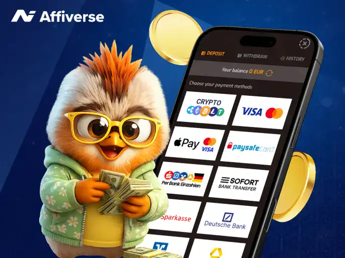 Visual representation of affiliate marketing concepts tailored for online casinos, showcasing strategies and partnerships.