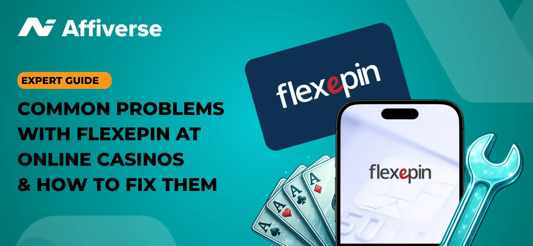 Banner with the text Common Problems with Flexepin at Online Casinos