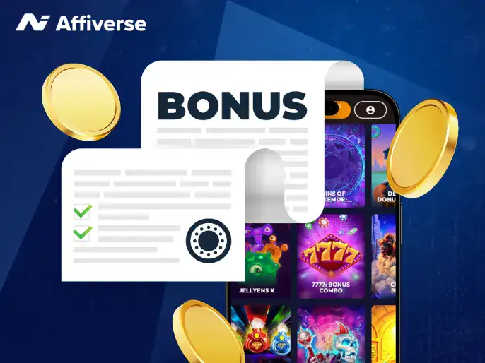 Casino bonus terms and conditions displayed over a mobile game interface