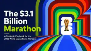 World Cup 2026 strategy banner with trophy and Affiverse branding.