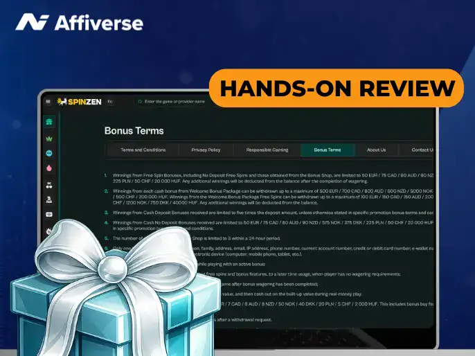 Affiverse graphic showing a Spinzen 