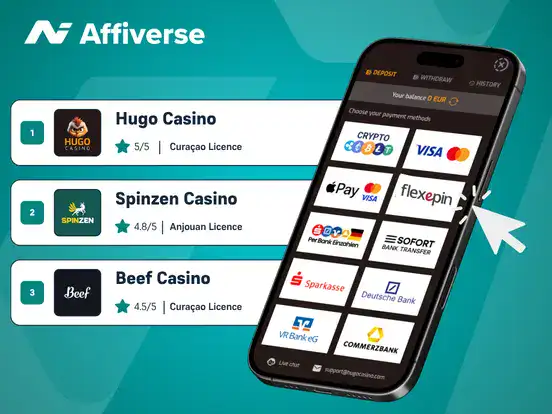 Casino ranking graphic beside a Flexepin payment screen