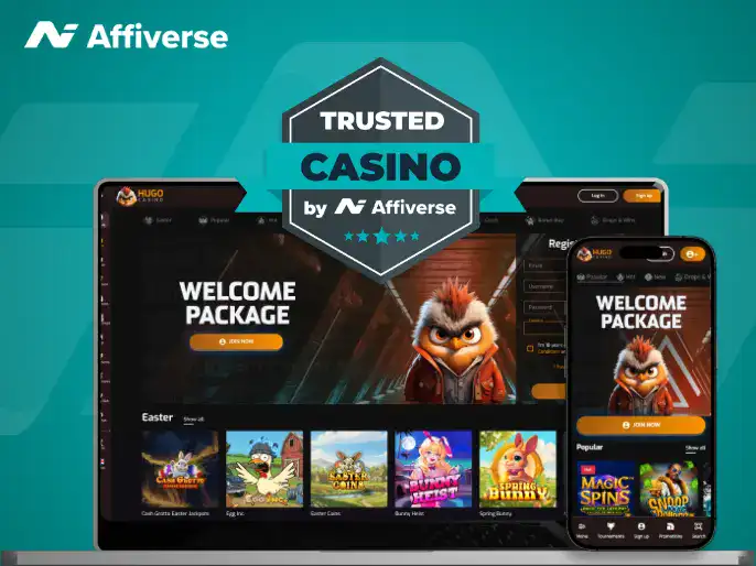 Trusted casino platforms shown across desktop and mobile screens