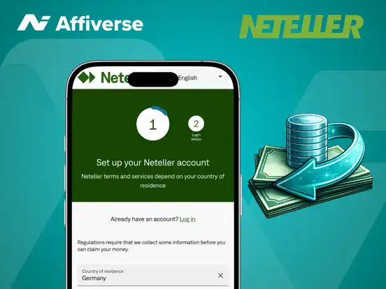Neteller account verification page showing account status and funding options.