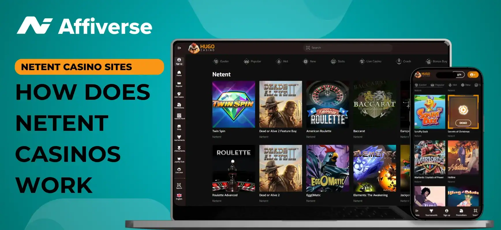Banner with the text How Does NetEnt Casinos Work
