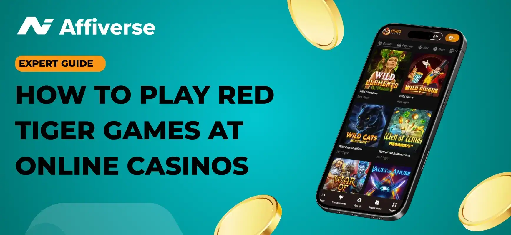 Banner with the text How to Play Red Tiger Games