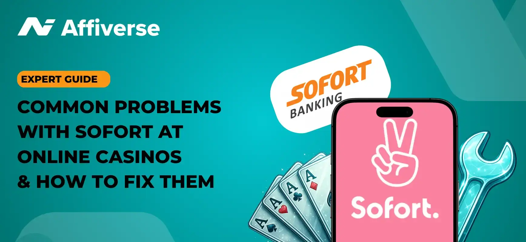 Banner with the text Common Problems at Sofort Casinos