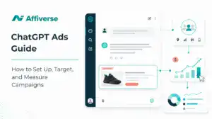 Conversational advertising dashboard illustrating ChatGPT Ads targeting, bidding and conversion measurement.